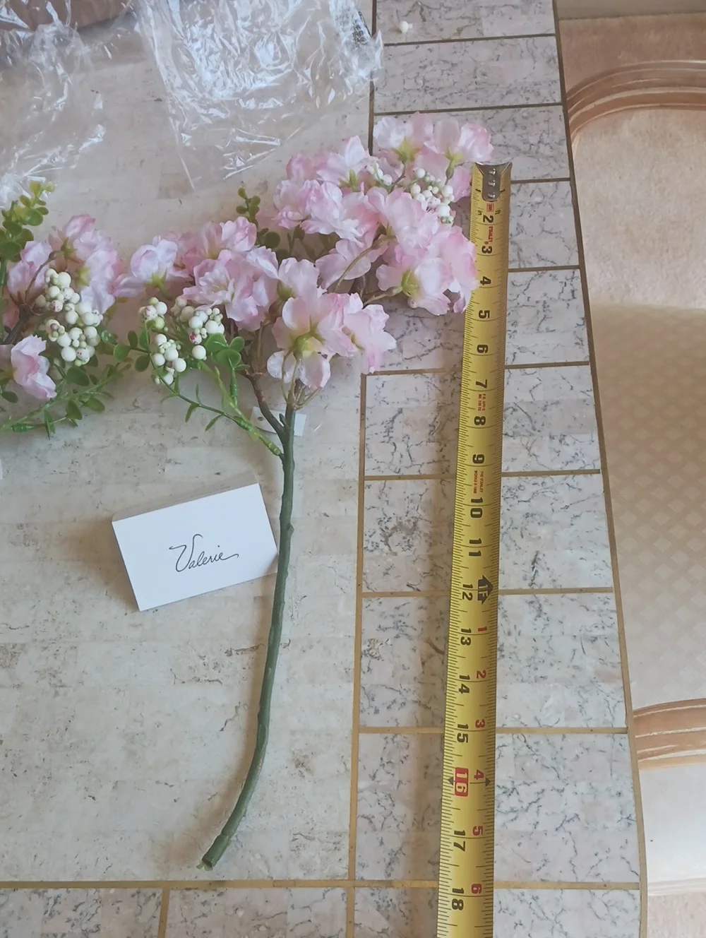 Florals/faux Cherry Blossom Stems- 17